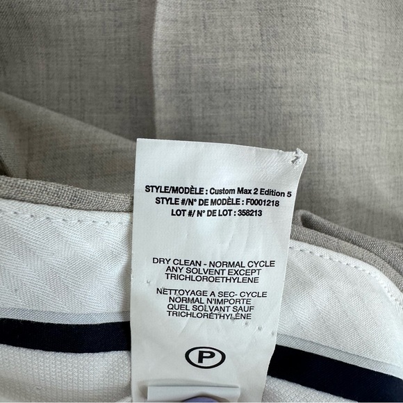 Theory Custom Max 2 Edition 5 Heathered Oatmeal Pants sz 4 EUC - Picture 8 of 8